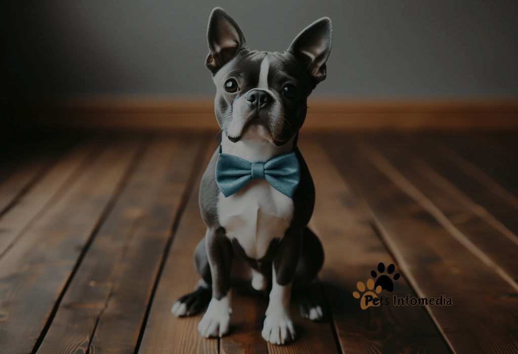 Blue Boston Terrier