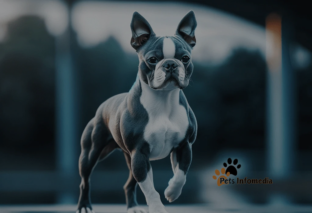 Blue Boston Terrier